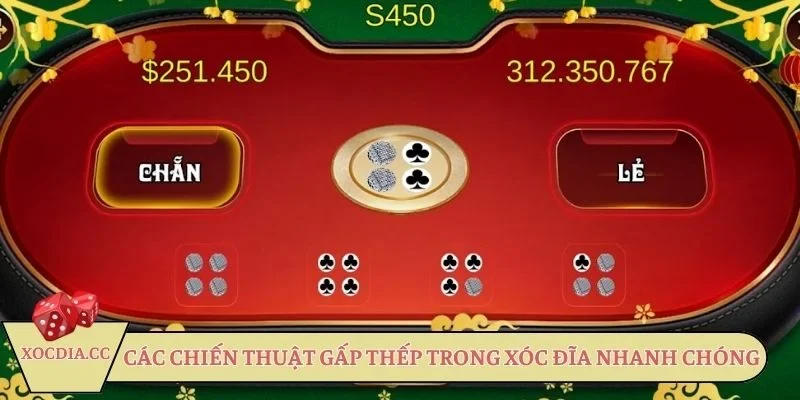 Các chiến thuật gấp thếp trong xóc đĩa nhanh chóng