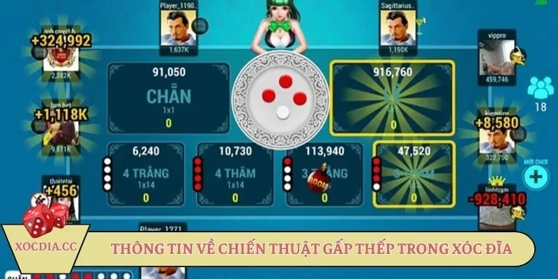 Thông tin về chiến thuật gấp thếp trong xóc đĩa