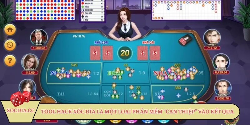 Tool hack xóc đĩa là một loại phần mềm “can thiệp” vào kết quả